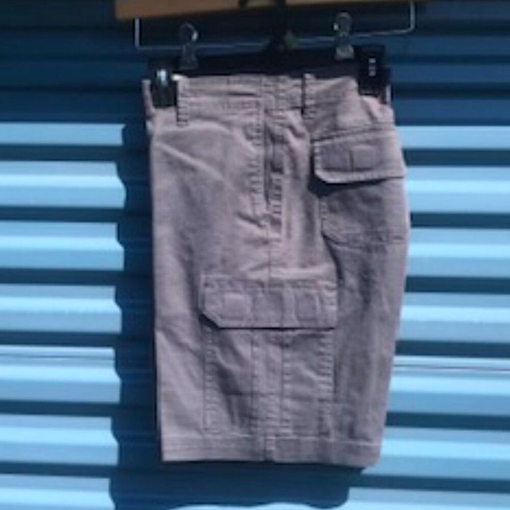 Cargo Style . Size: 30 . Casual or Work Shorts . Gray . New w/ Tags